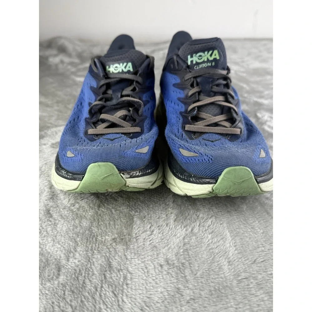 HOKA Clifton 8 Men's 9 Running Shoes Blue Cushioned Road Runner Sneaker Athletic